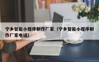 武穴宁乡智能小程序制作厂家（宁乡智能小程序制作厂家电话）